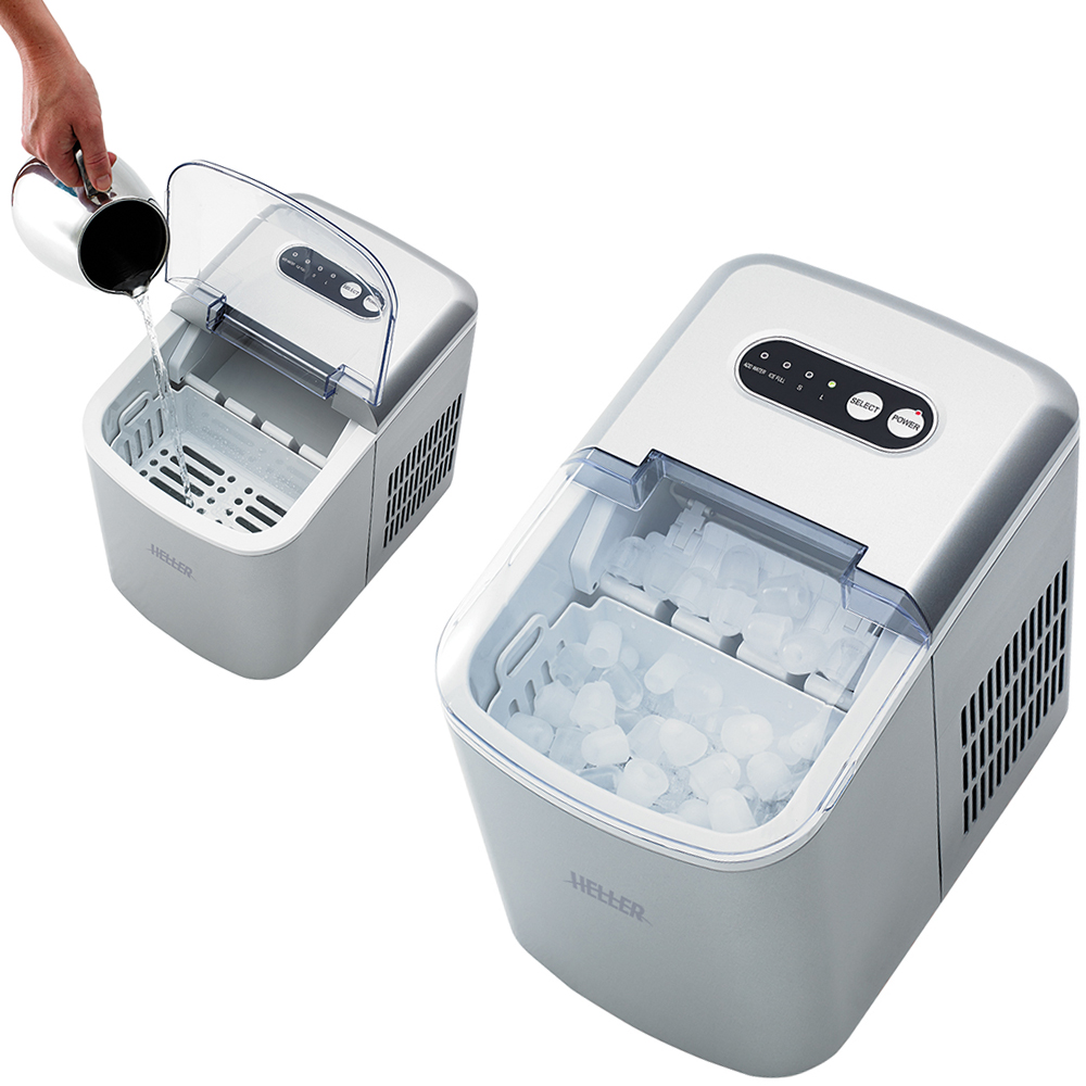 Heller HIM12 Electronic Ice Cube Maker Machine Auto Automatic Portable