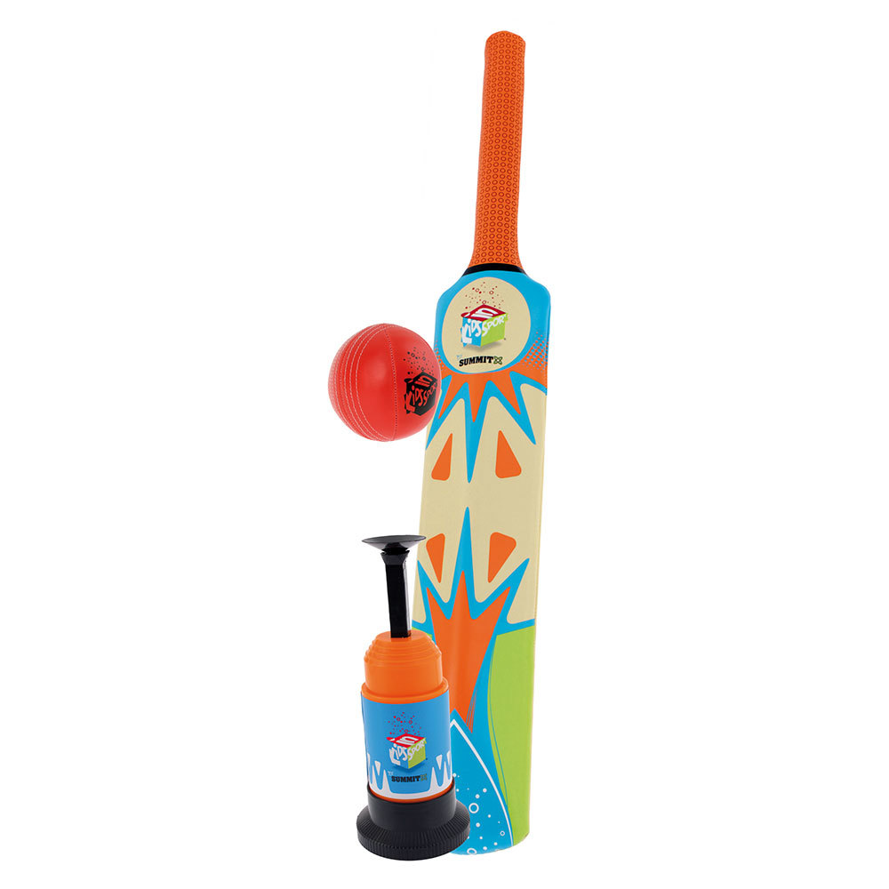 Summit Kids/Child 3pc Soft and Safe Play Set Cricket Bat Launcher and