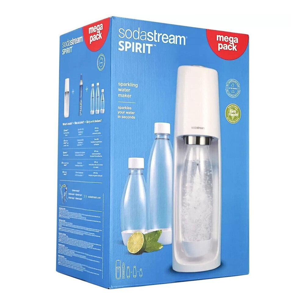 SodaStream Spirit Mega Pack 60L Sparkling Water/Soda Maker