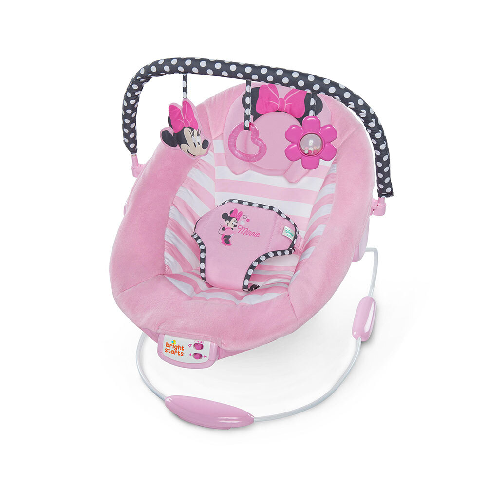 Bright Starts Baby/Infant Minnie Mouse Bouncer/Rocker/Chair w/Music/Toy