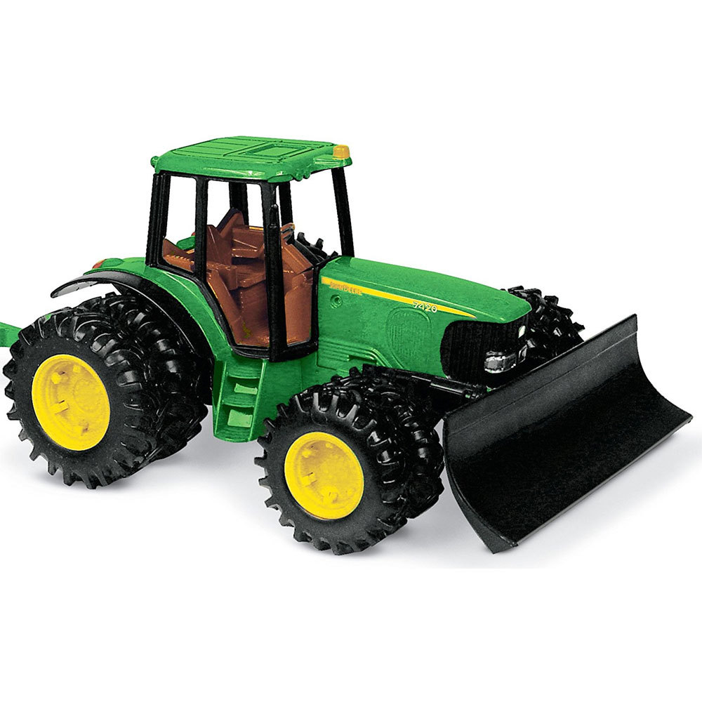 John Deere 20cm 7420 Vehicle/Tractor/Truck w/ Blade Plow Toy/Play