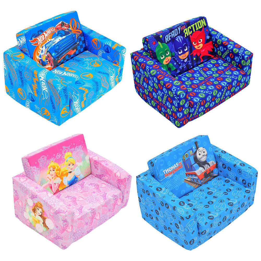 Kids 60cm Children Flip Out Soft Sofa/Lounge/Couch/Chair Furniture