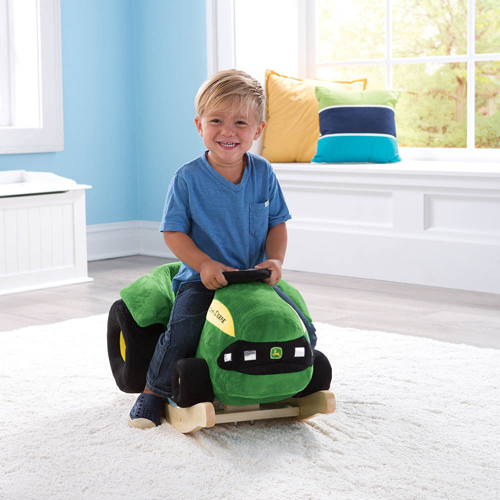 John Deere Rocking Chair Tractor Truck Ride On Plush Rocker Kids