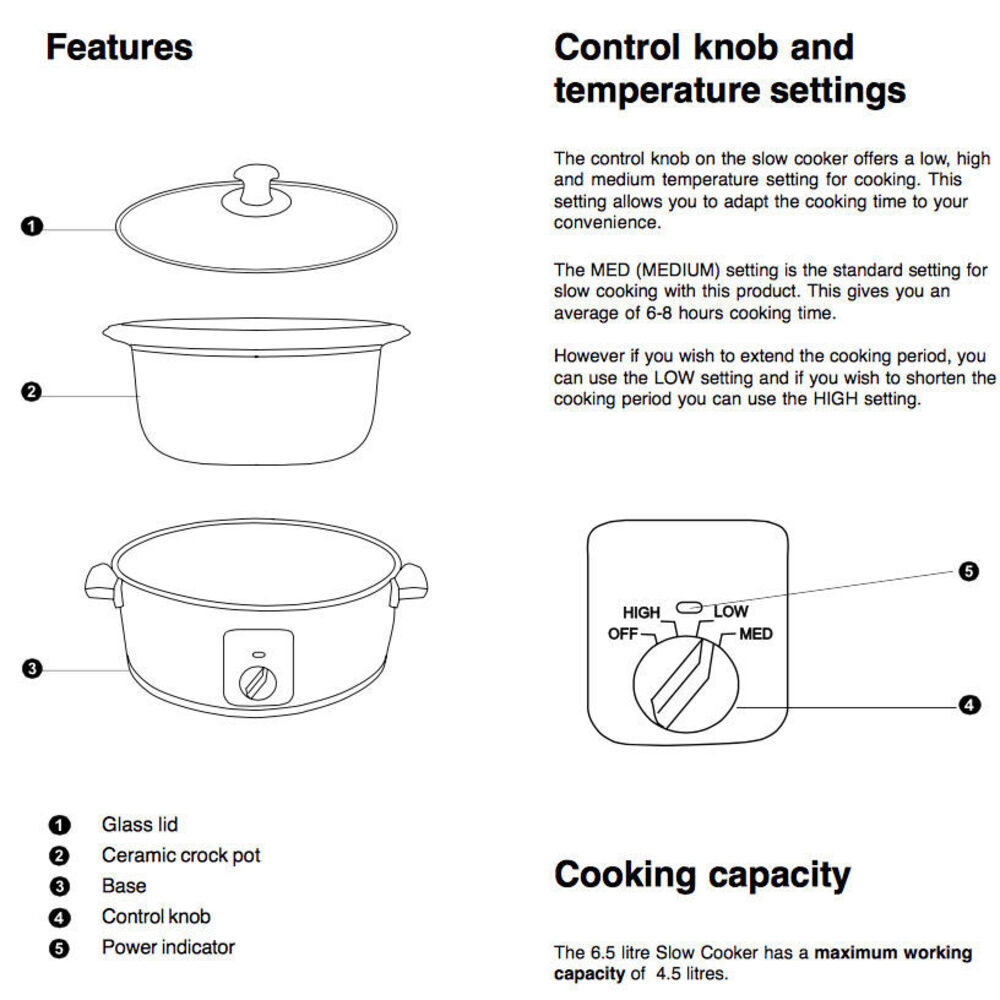 Morphy Richards 48715 6.5L Electric Stainless Steel Slow ... slow cooker wiring diagram 