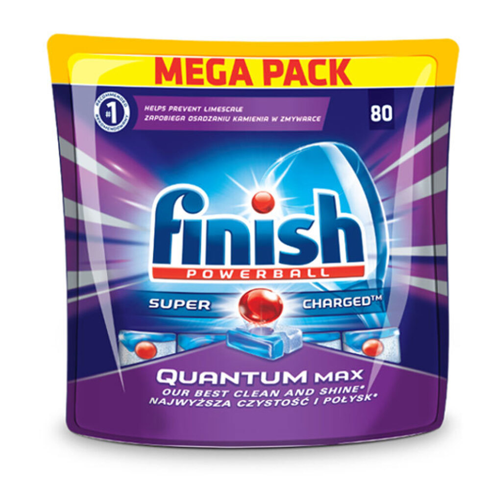 320pk Finish Quantum Max Powerball Super Charged Dishwasher Tablets