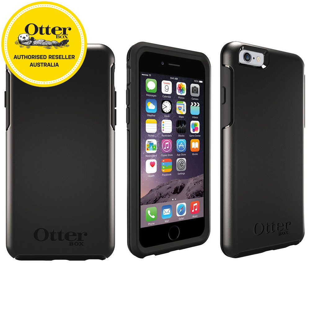 Black Otterbox Symmetry Heavy Duty Protective Cover/Case for iPhone 6
