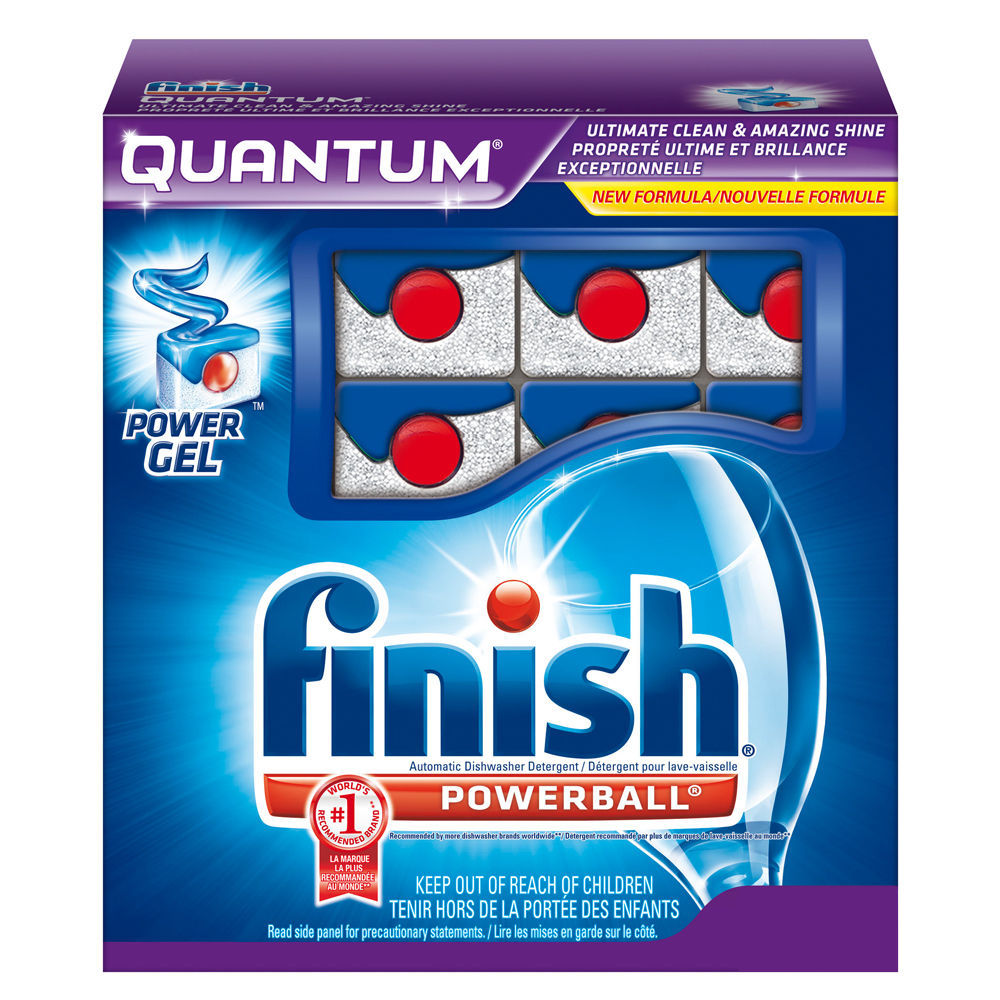 240 Finish Quantum Powerball Power Gel Tabs For Dishwasher Dishwashing