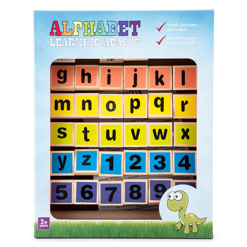 wooden alphabet abacus