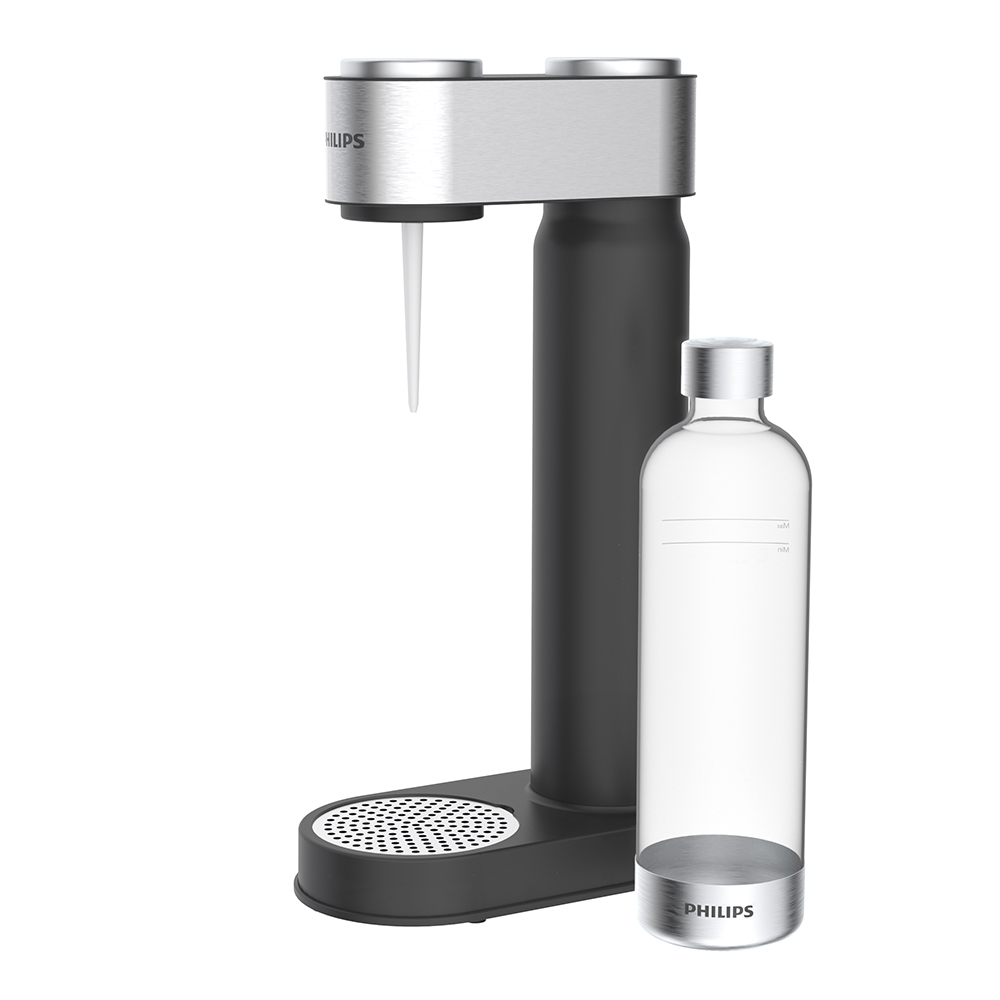 Philips GoZero Soda/Fizzy Sparkling Water Maker w/ 1L Carbonating
