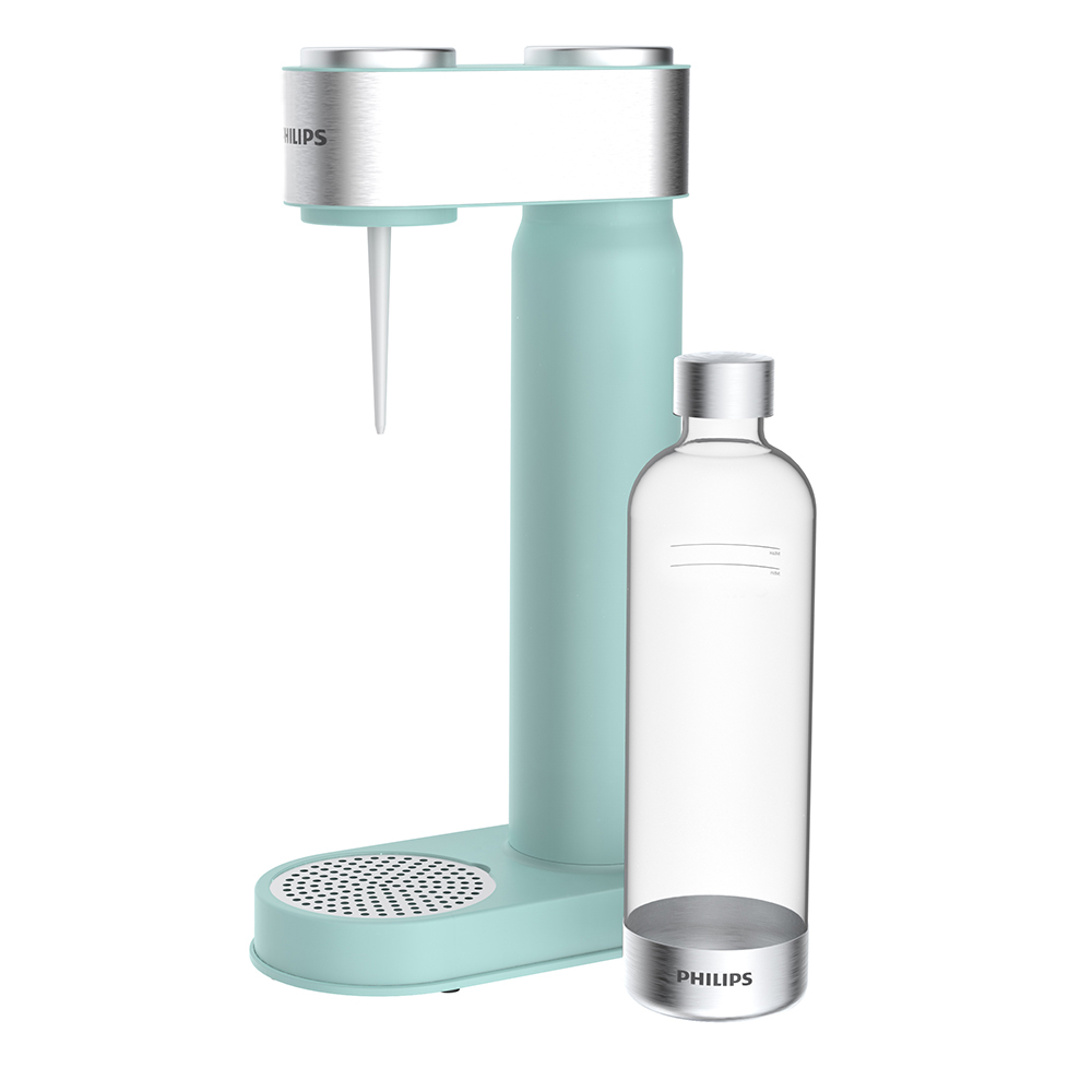 Philips GoZero Soda/Fizzy Sparkling Water Maker w/ 1L Carbonating
