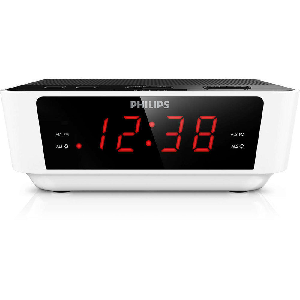 Philips AJ3115 FM Dual Alarm Clock Radio/Digital Tuning/Big Number