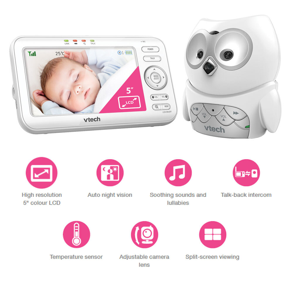 Vtech BM5100-OWL Baby Video Audio 