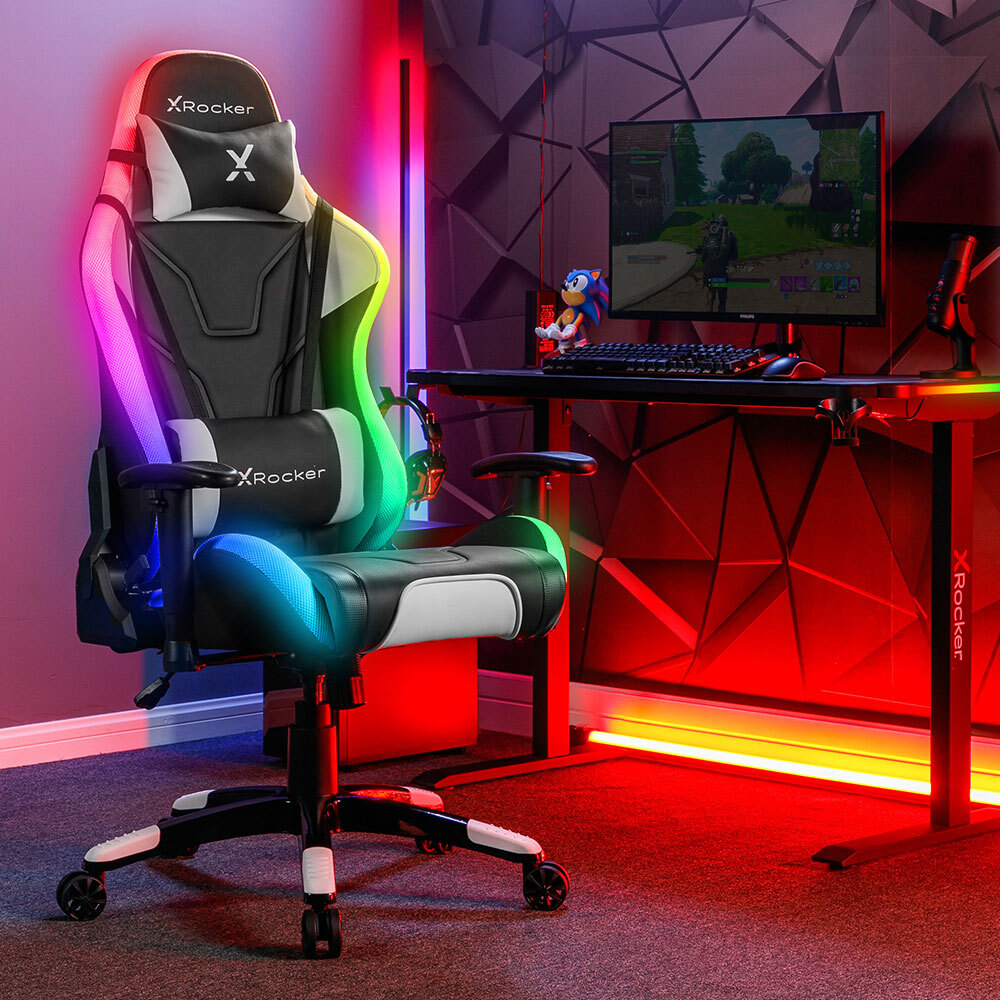 X Rocker Agility Adult Office/Desk Gaming Chair w/ RGB Online