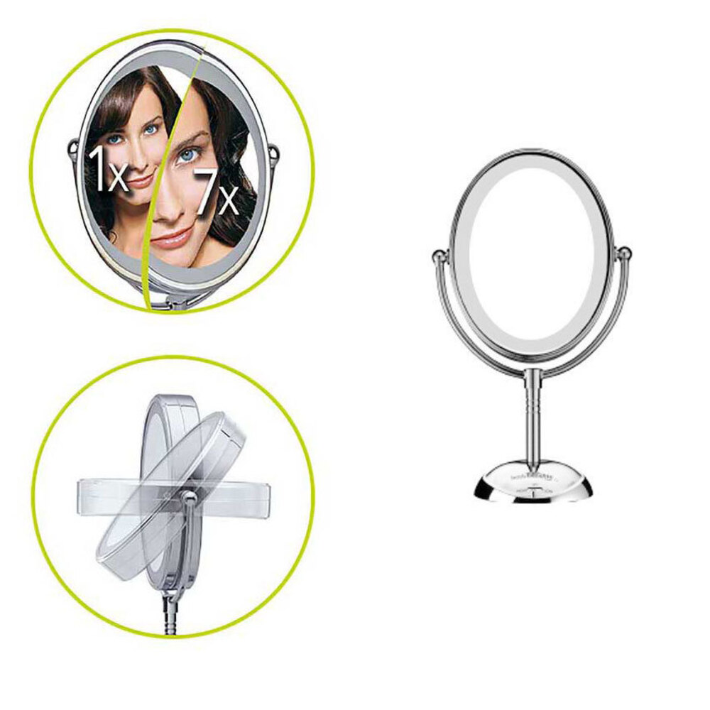 Conair CBE51LEDA Makeup Beauty Mirror Double Sided LED Lighted/Corded