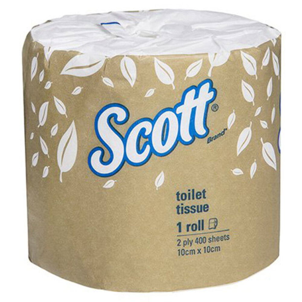 48PK Scott 10cm Toilet Roll Tissue Paper 2 Ply 400 Sheets Individually