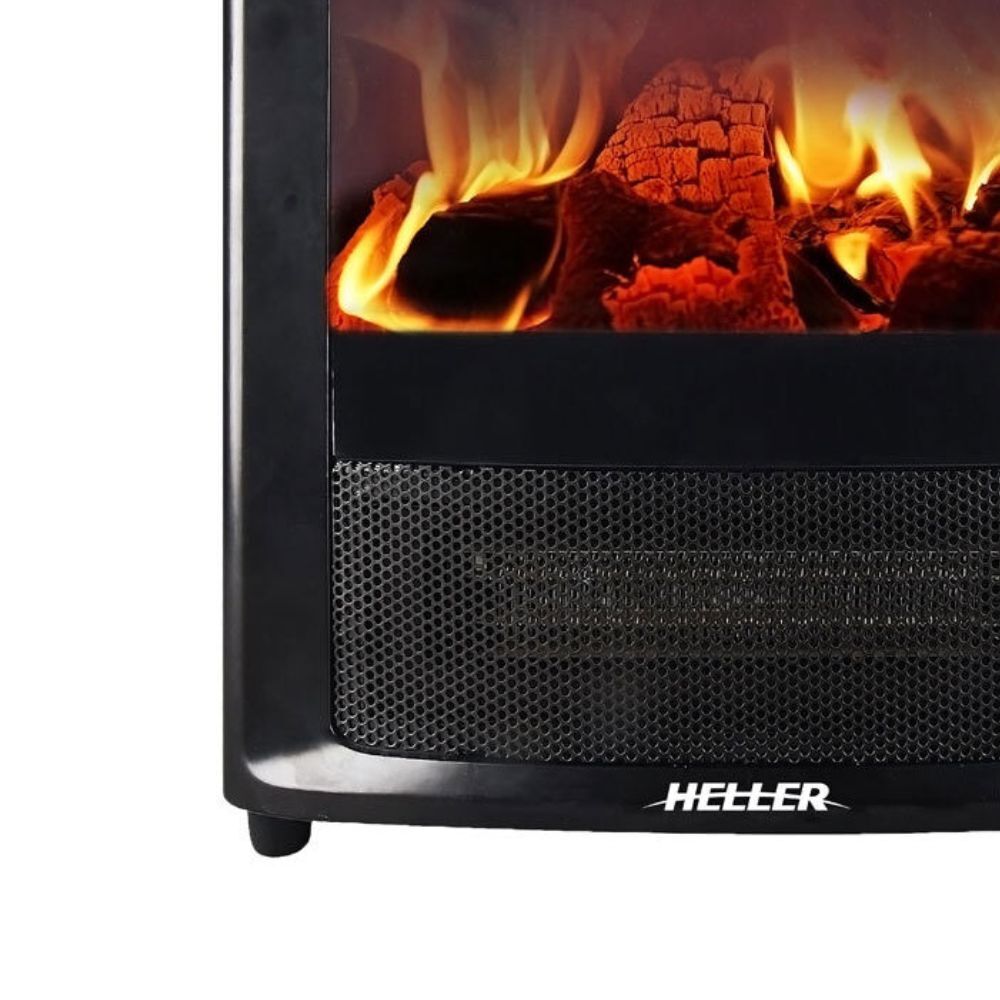 Heller 2000W Electric Fireplace Heater w/Flame Effect Online KG