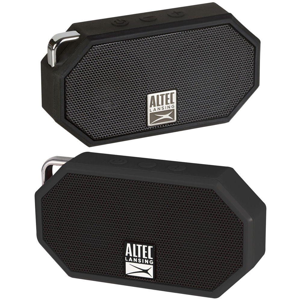 Altec Lansing Black Mini H20 Bluetooth AUX Wireless Portable Waterproof