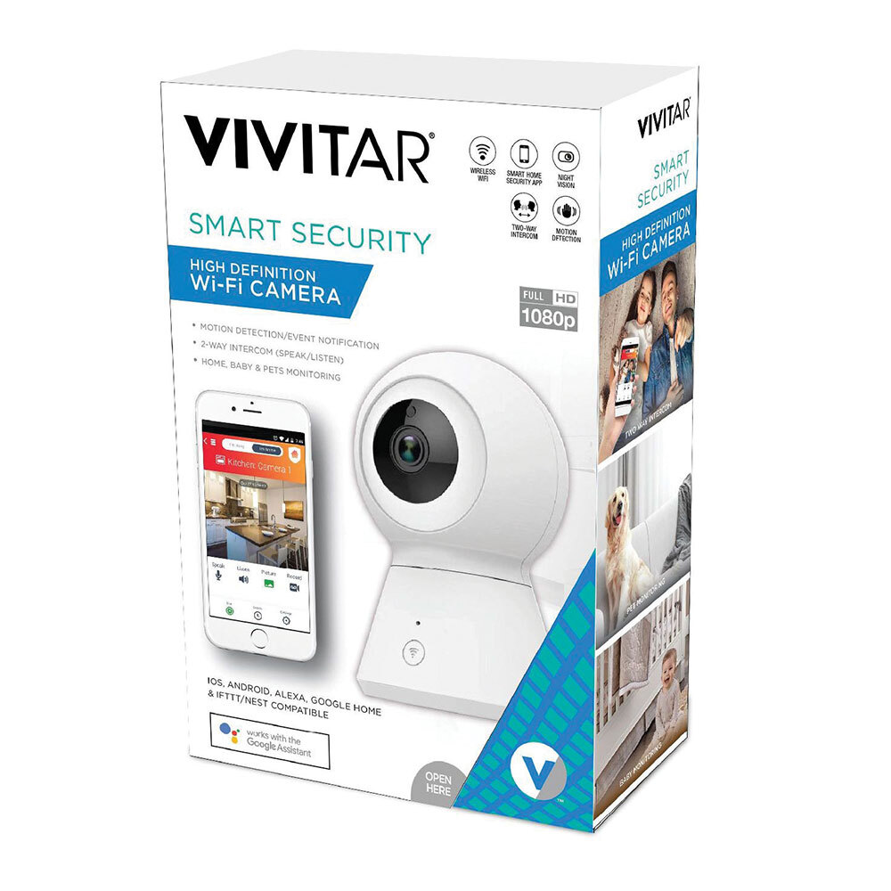 Vivitar Night Vision/TwoWay Smart Security 1080p Wifi IP