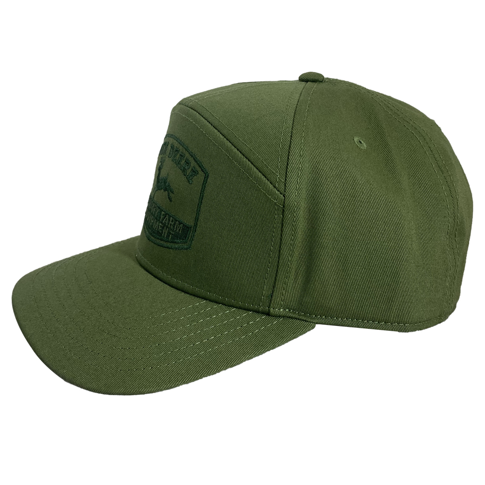 John Deere LP83259-JD Men's Cotton Twill Panel Embroidered Cap