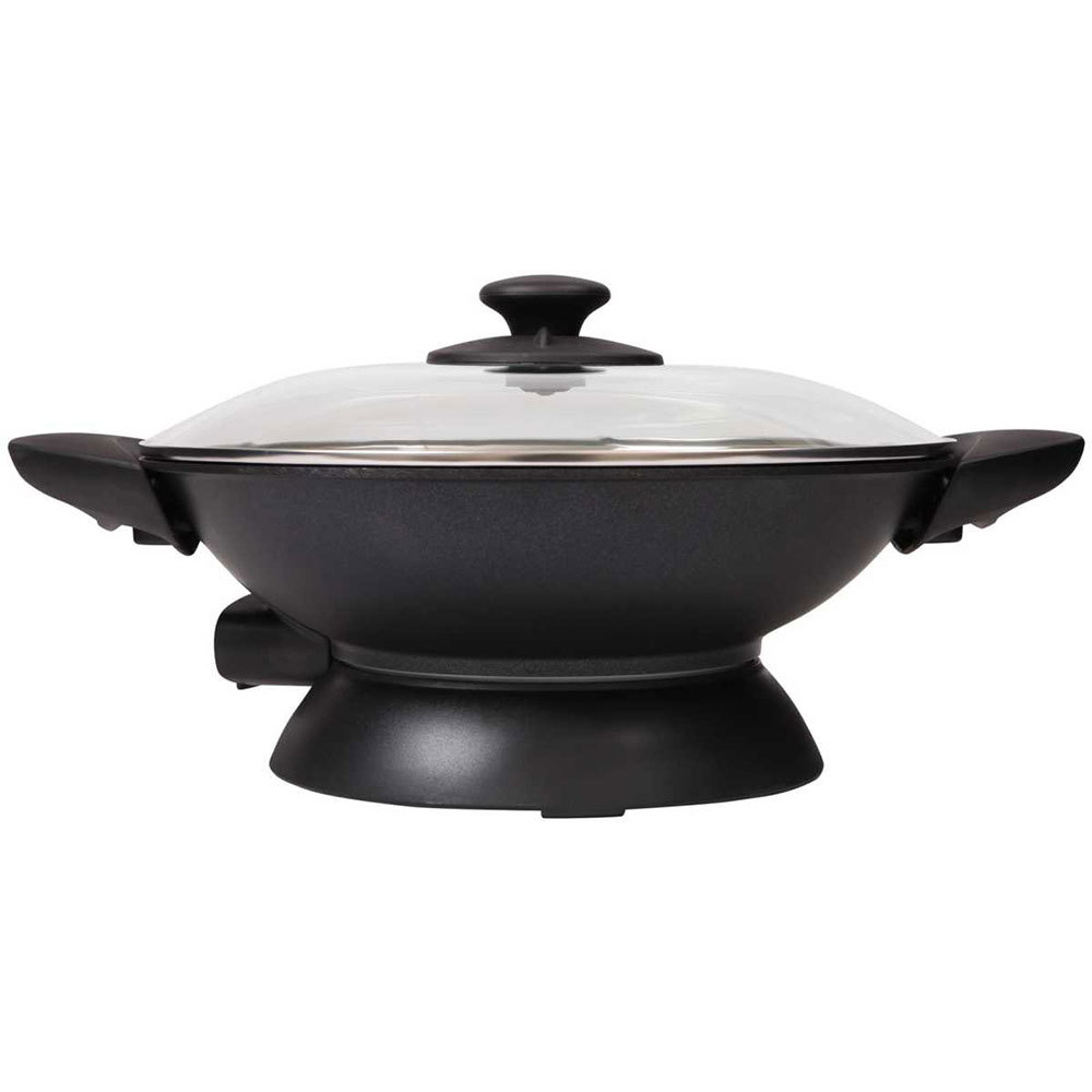 Kambrook 5L 2200W Large Electric Essentials Wok/NonStick/Stirfry/Cooker Black 700304047403 eBay