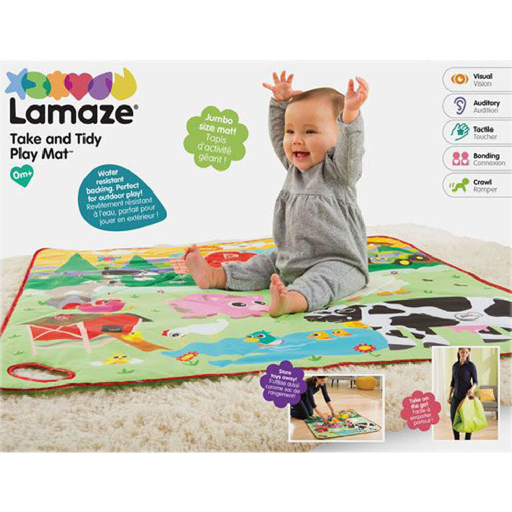 Lamaze Baby/Infant/Toddler Take & Tidy Play Mat for Gym Activity Tummy