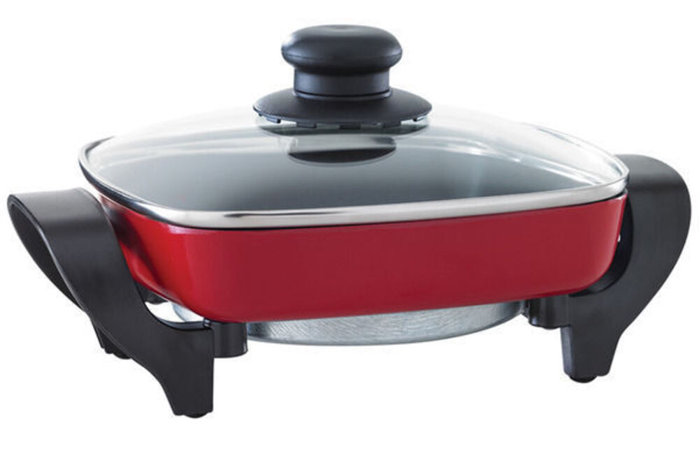 20Cm Electric Frypan/Thermostat Control/NonStick Coated/Coating Plate