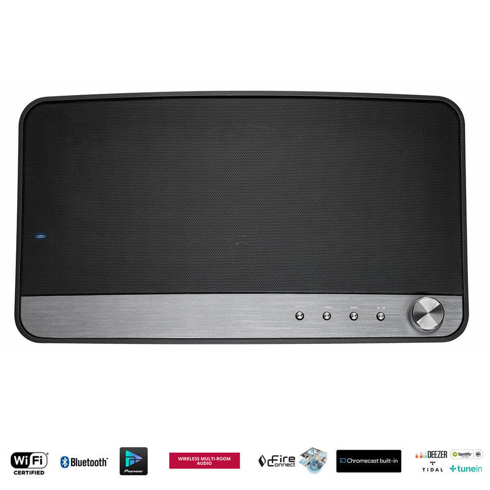 MRX-3 Wireless Streaming Speaker with Wi-Fi and Bluetooth Pioneer Black