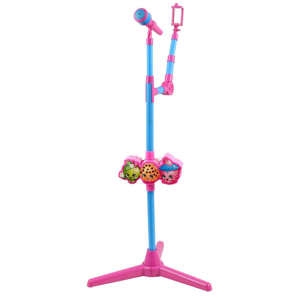 Shopkins Selfie Karaoke Mic Stand Set for iPod/Smartphone/MP3 Music