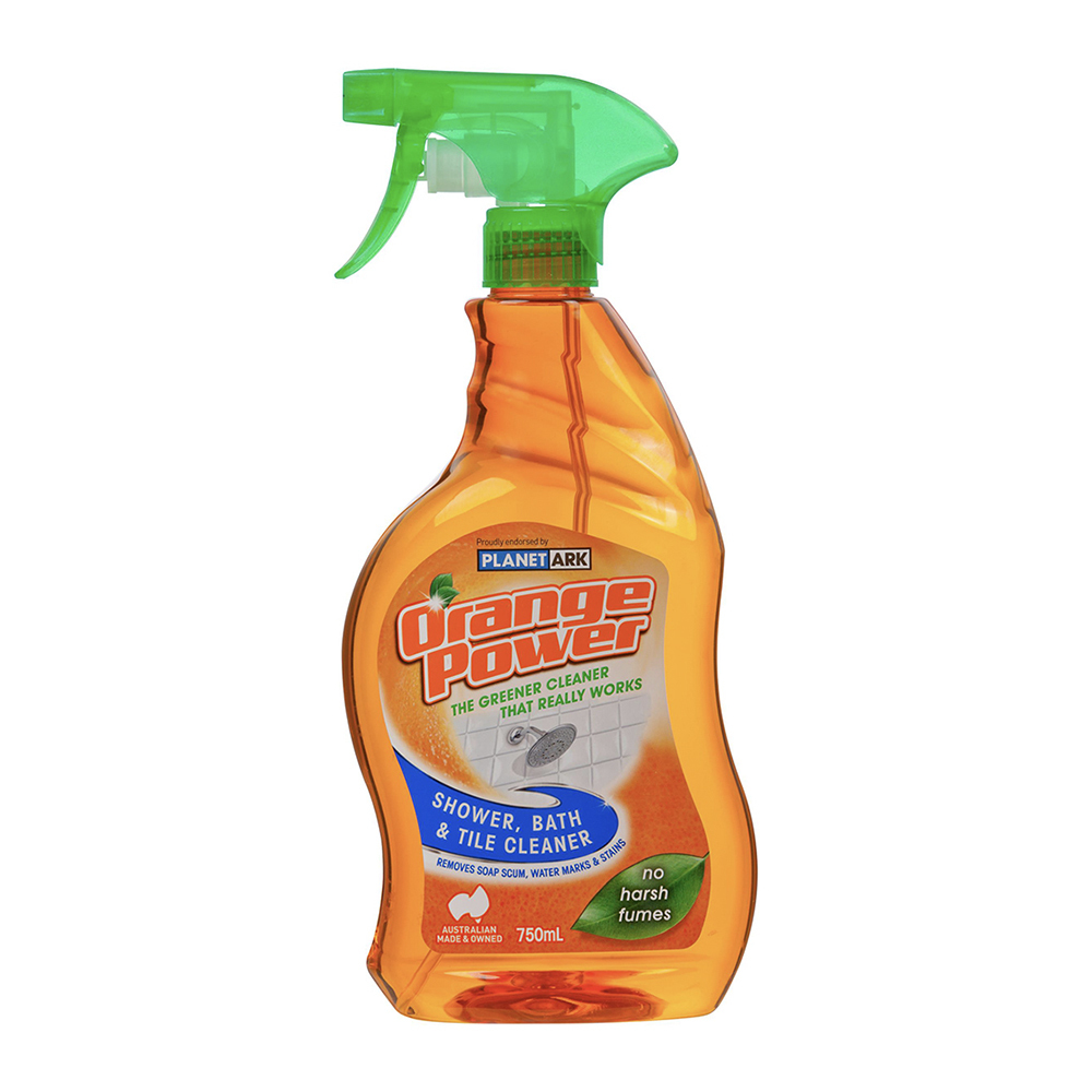 x Orange Power Shower, Bathroom Tile Cleaner 750ml Online