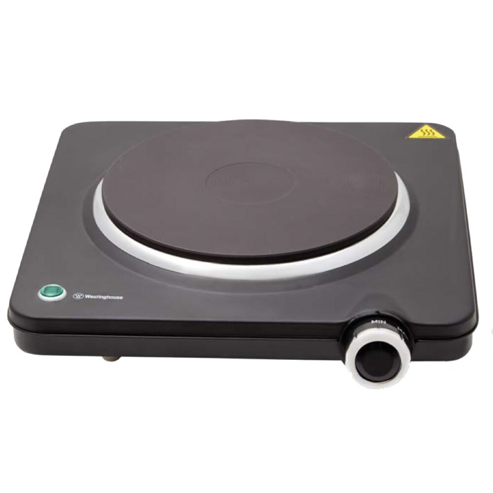 KitchenPerfected 1500w Single Hotplate - White main image 1