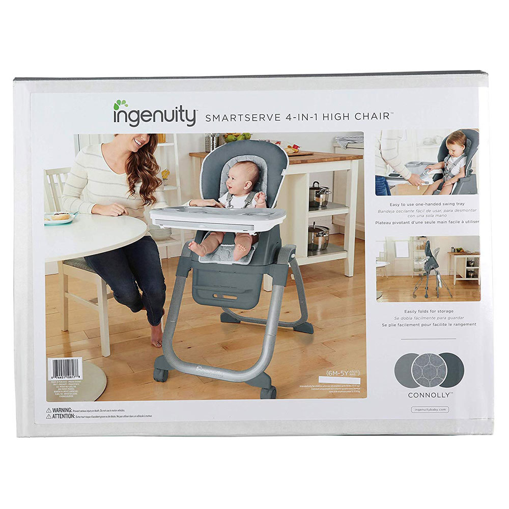Ingenuity 4in1 SmartServe Baby High Chair/Booster/Tray f/Toddler/Kids Connolly 74451106178 eBay