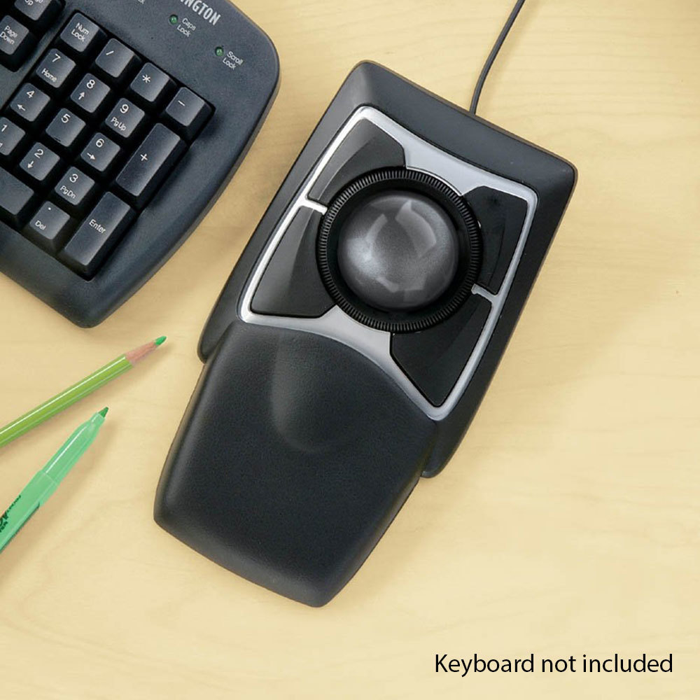 Kensington Expert Mouse Wired Trackball w/Scroll Ring & Large Ball