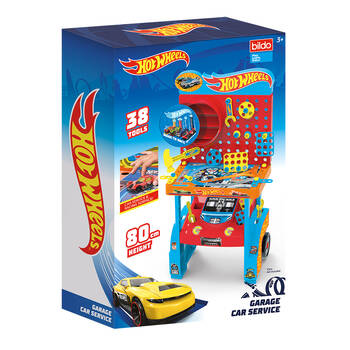 hot wheels garage and tool bench set