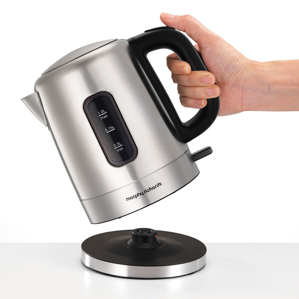 Morphy Richards 2200W Accents 1L Brushed Stainless Steel Electric