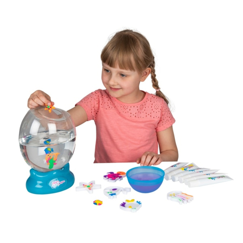 Aqua Dabra Light Up Aquarium Kit 3D Colour Toy /& 6pc Paint Refill Set 5y+