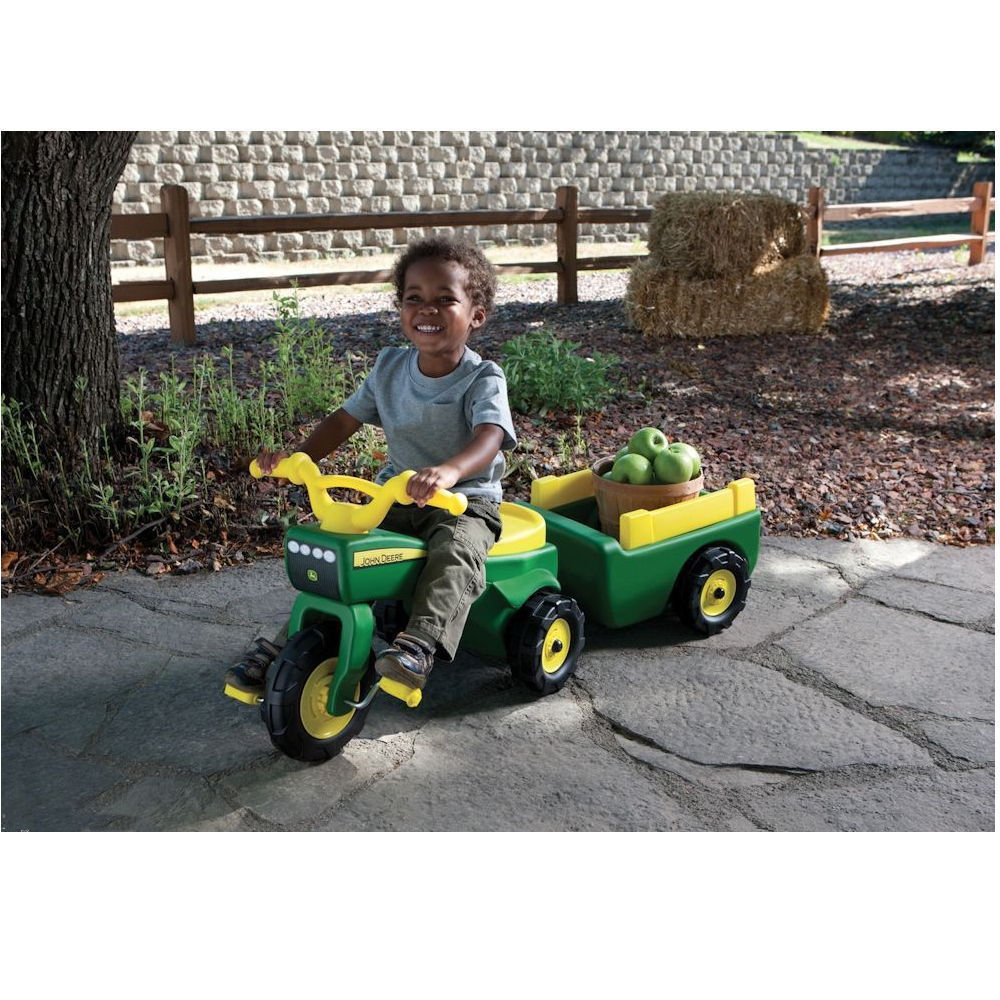 john deere trike and wagon
