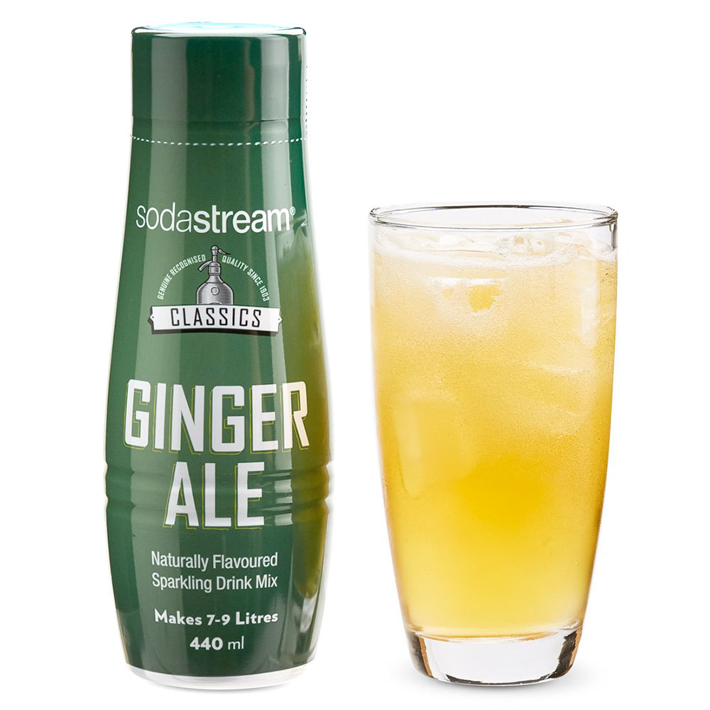3x SodaStream Classics Ginger Ale 440ml/Sparkling Soda Water Syrup