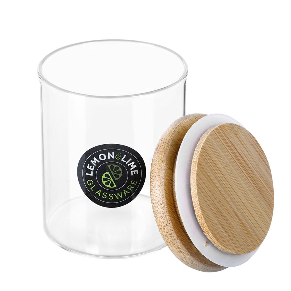 Lemon & Lime Camden Glass Jar Bamboo Lid 200ml Online KG Electronic