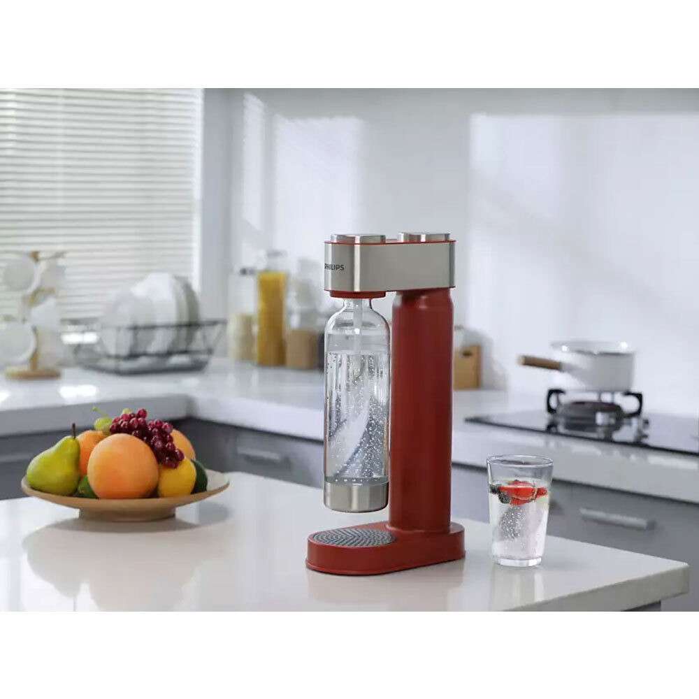 Philips GoZero Soda/Fizzy Sparkling Water Maker w/ 1L Carbonating