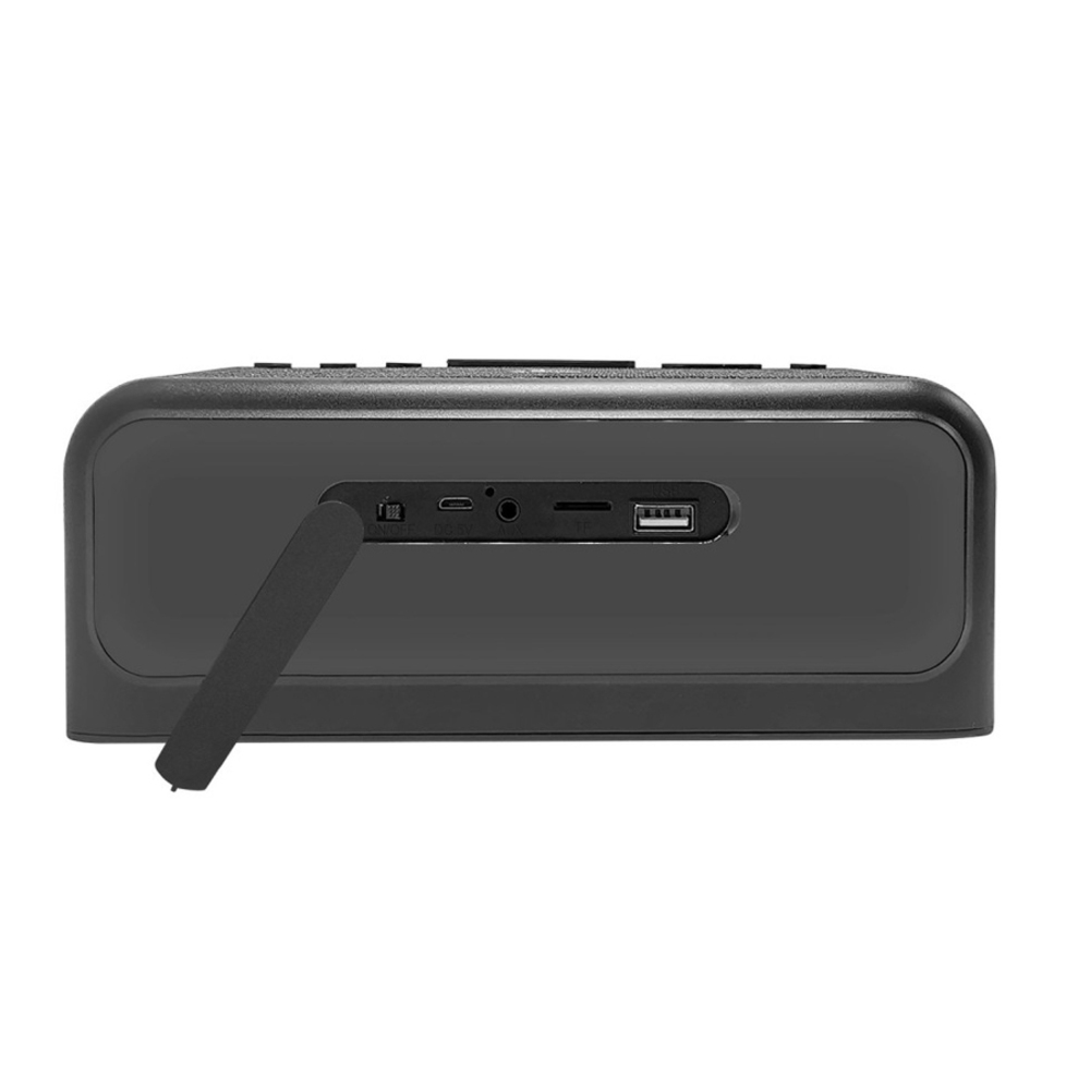 4in1 Digital Alarm Clock Radio w/ Qi Wireless Charging & Bluetooth