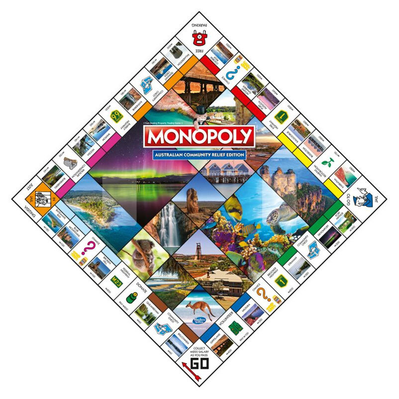 Monopoly Board Game Australian Community Relief Edition Online KG