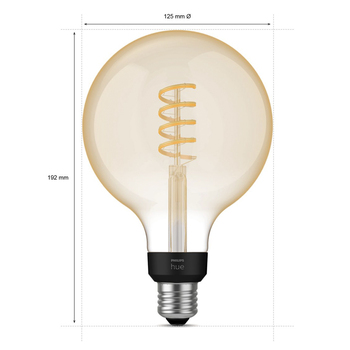 Ampoule connectée PHILIPS HUE White Ambiance E27 Globe G. Filament