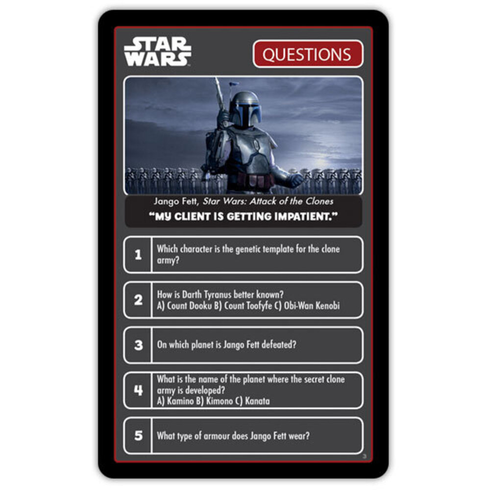 Top Trumps Star Wars Quiz/Trivia Game/Card 500 Questions 8y+ Family