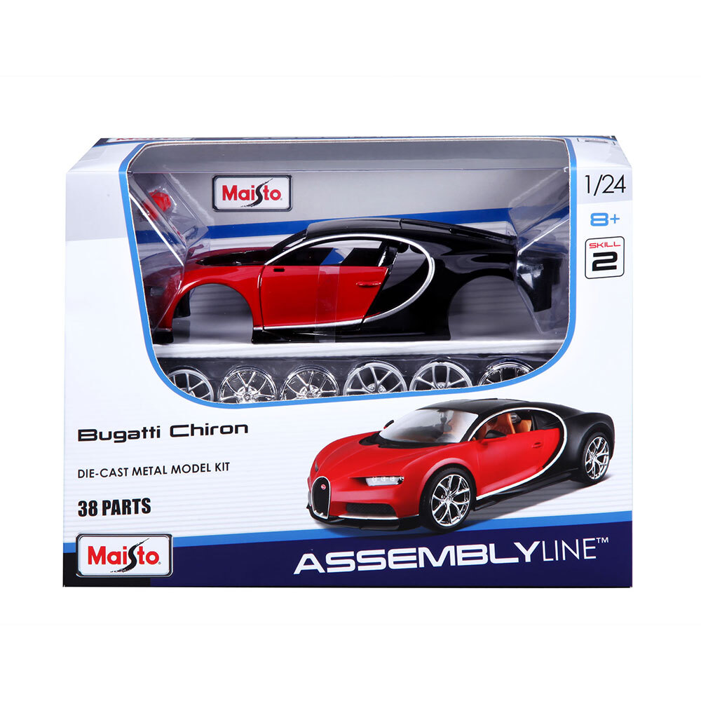 Bugatti Chiron Noire/bleue Maisto 1/24 - Métal - Réf 39514 - Miniature Collection