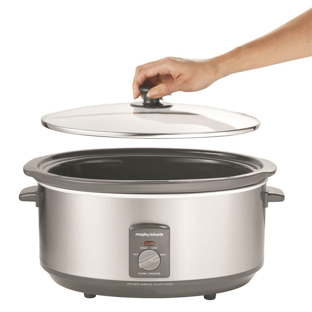 Morphy Richards 6.5L Electric Stainless Steel Slow Cooker w/ NonStick