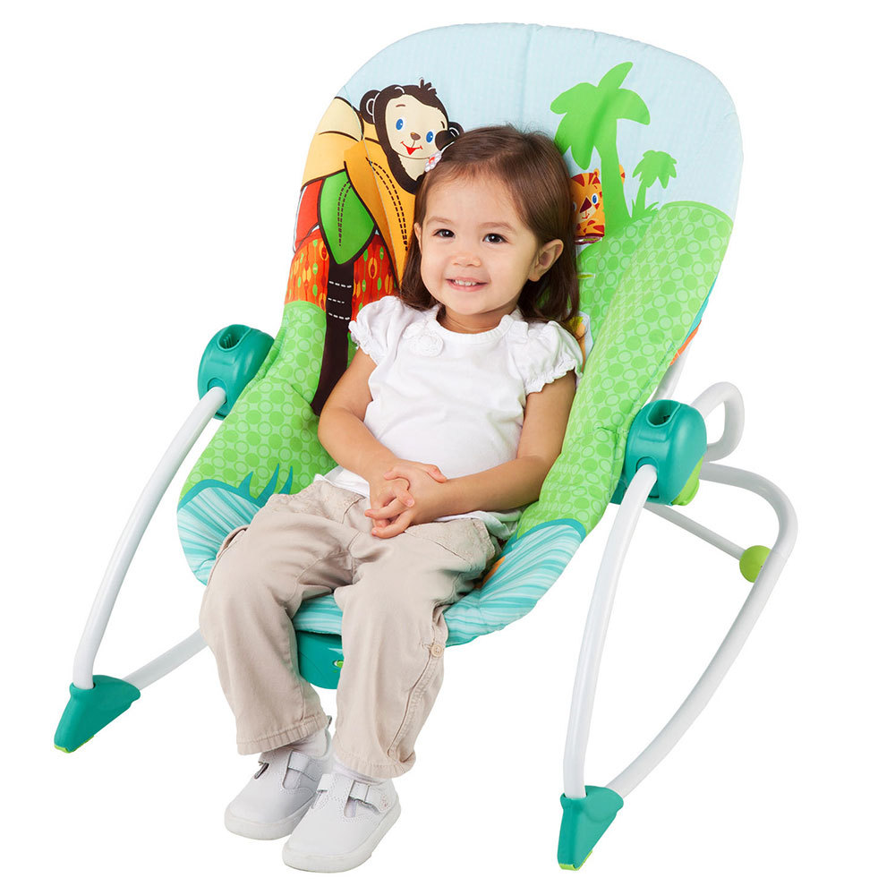 Bright Starts Baby To Big Kid Zoo Rocker/Bouncer for Newborn Baby