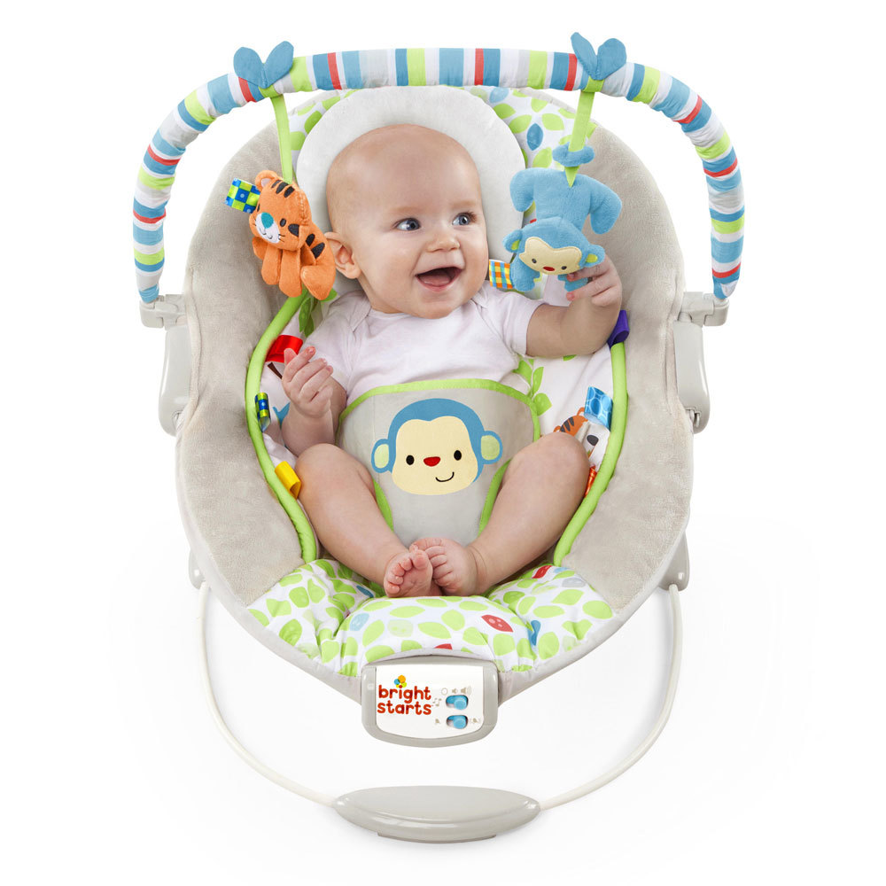 Bright Starts Vibrating Baby/Infant Cradling Bouncer Chair Seat/Music