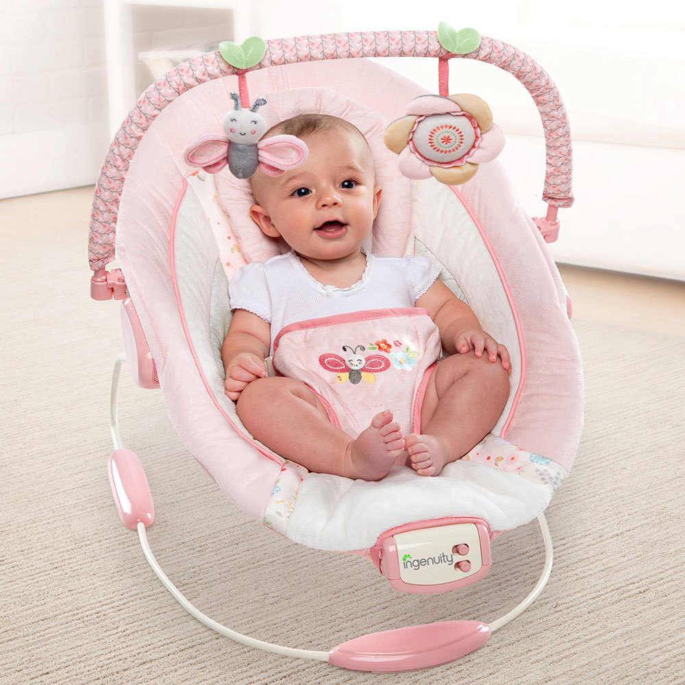 Ingenuity Cradling Baby/Infant Bouncer Felicity Floral/Music/Vibrations ...