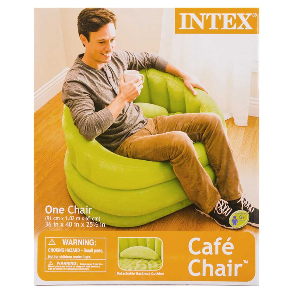 Green Inflatable Air Blow Up Arm Chair Couch Sofa Seat Lounge Armchair