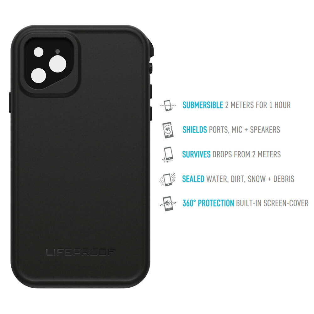 Lifeproof Fre Waterproof Case Mobile Protective Cover for Apple iPhone 11 Black 660543512059 eBay